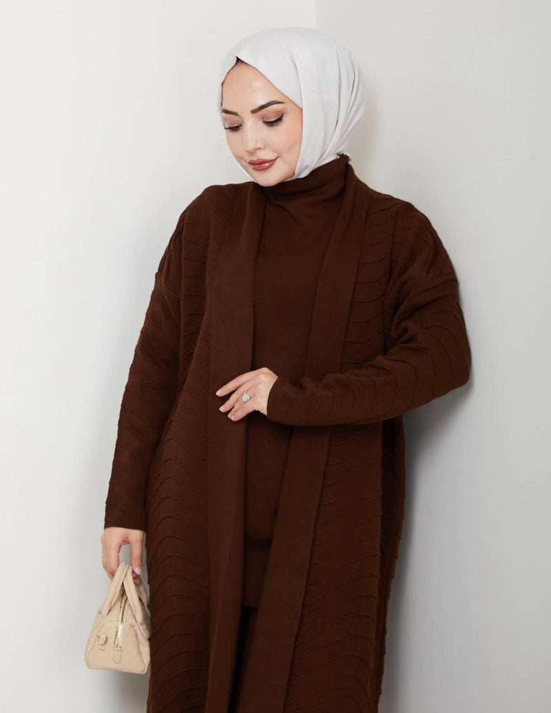 ZYF Algin 3 Pc Winter Set Brown
