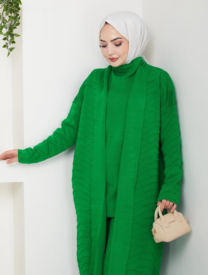 ZYF Algin 3 Pc Winter Set Green