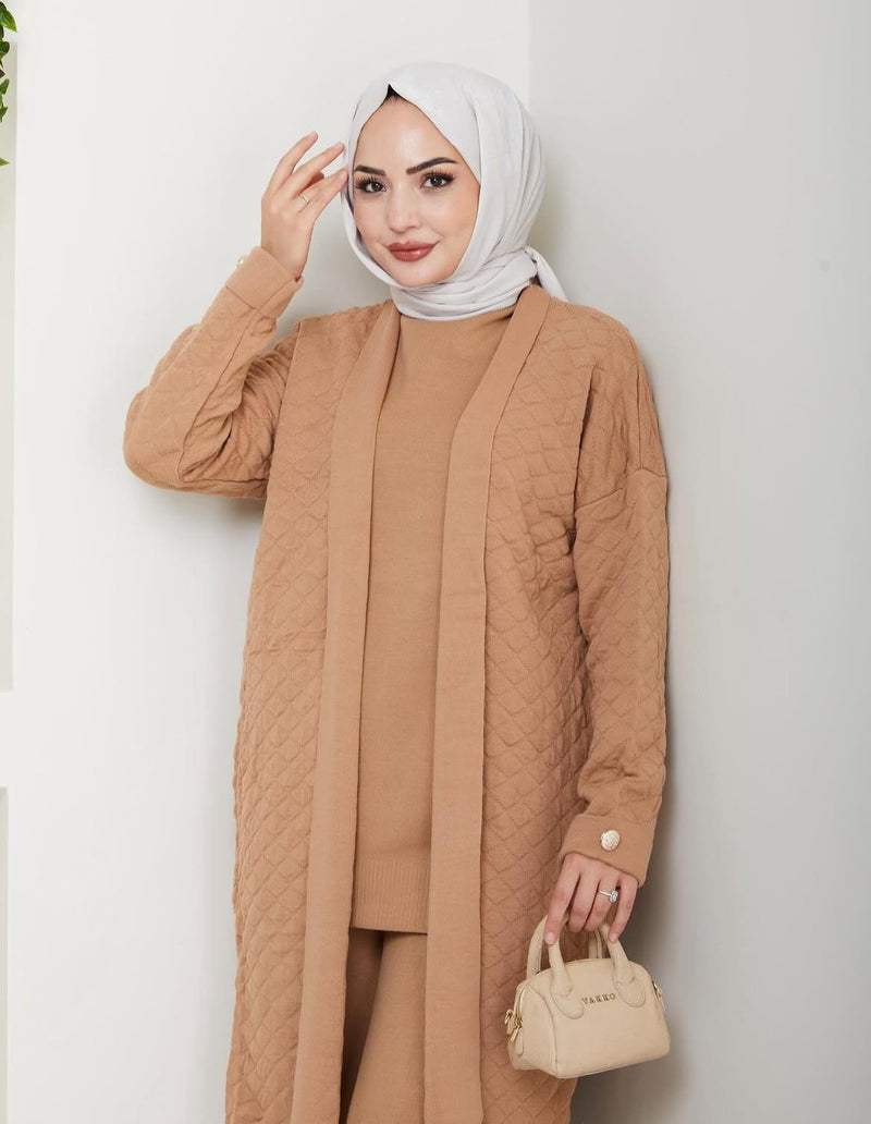 ZYF Dildade 3 Pc Winter Set Camel