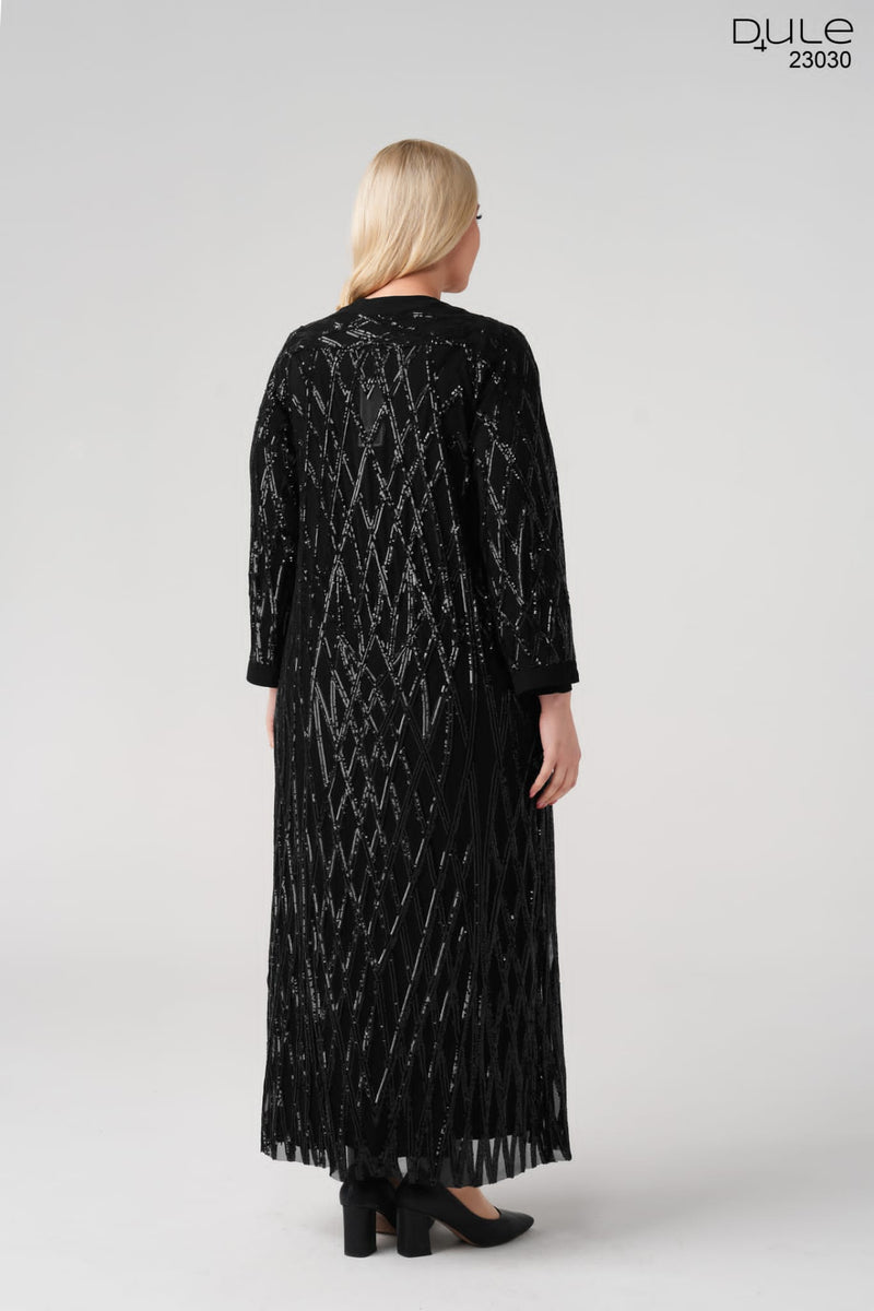 DL 030A 2 Piece Dress Set Black