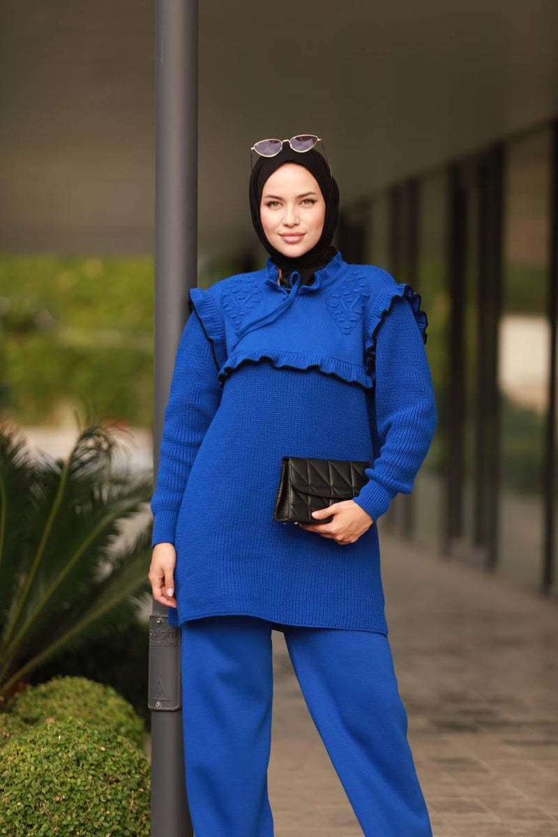 TPK Alina Knitted Set Sax Blue