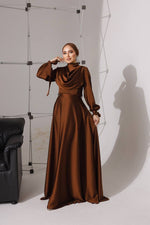 DMN Pamela Plus Size Dress Brown
