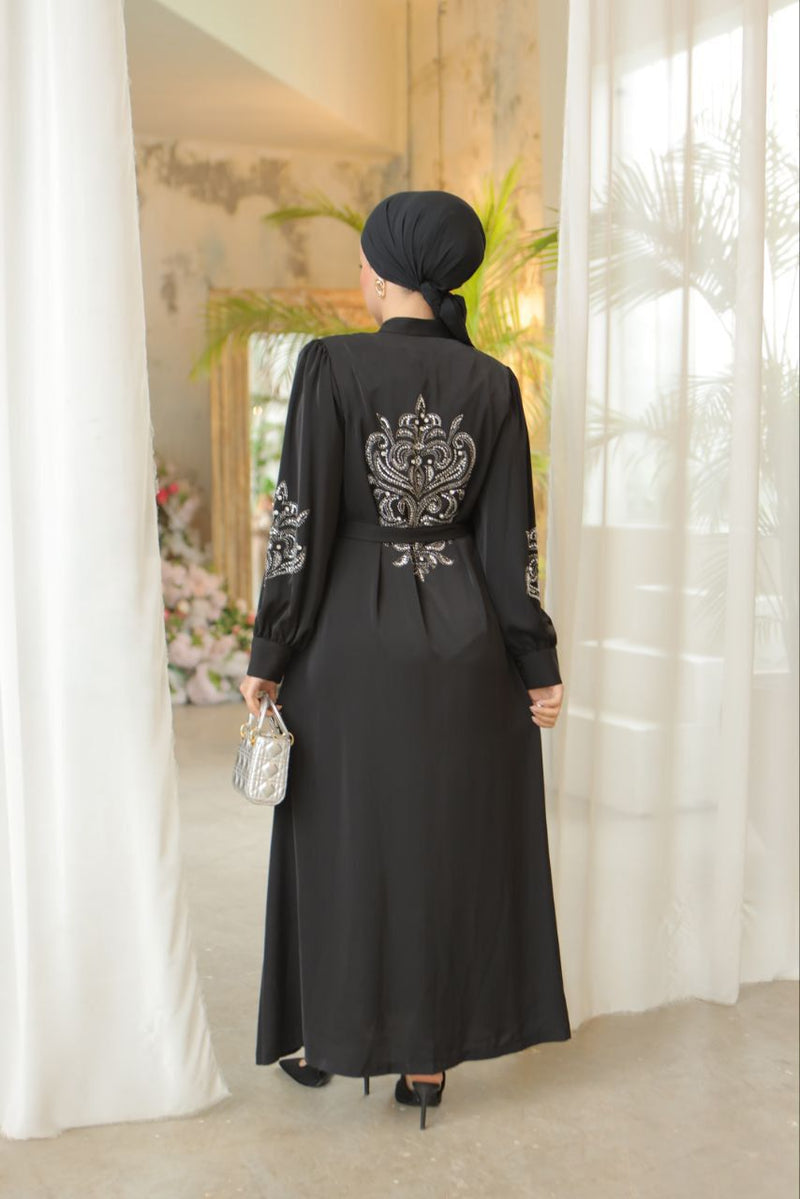 A&M Dubai Abaya Black