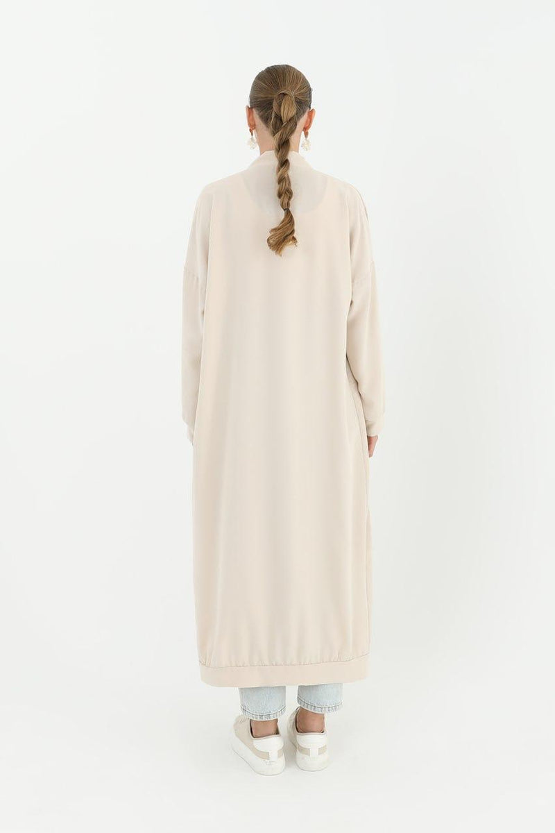 PN Button Down Cardigan Beige