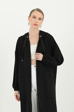 PN Hoodie Zipup Cape Black