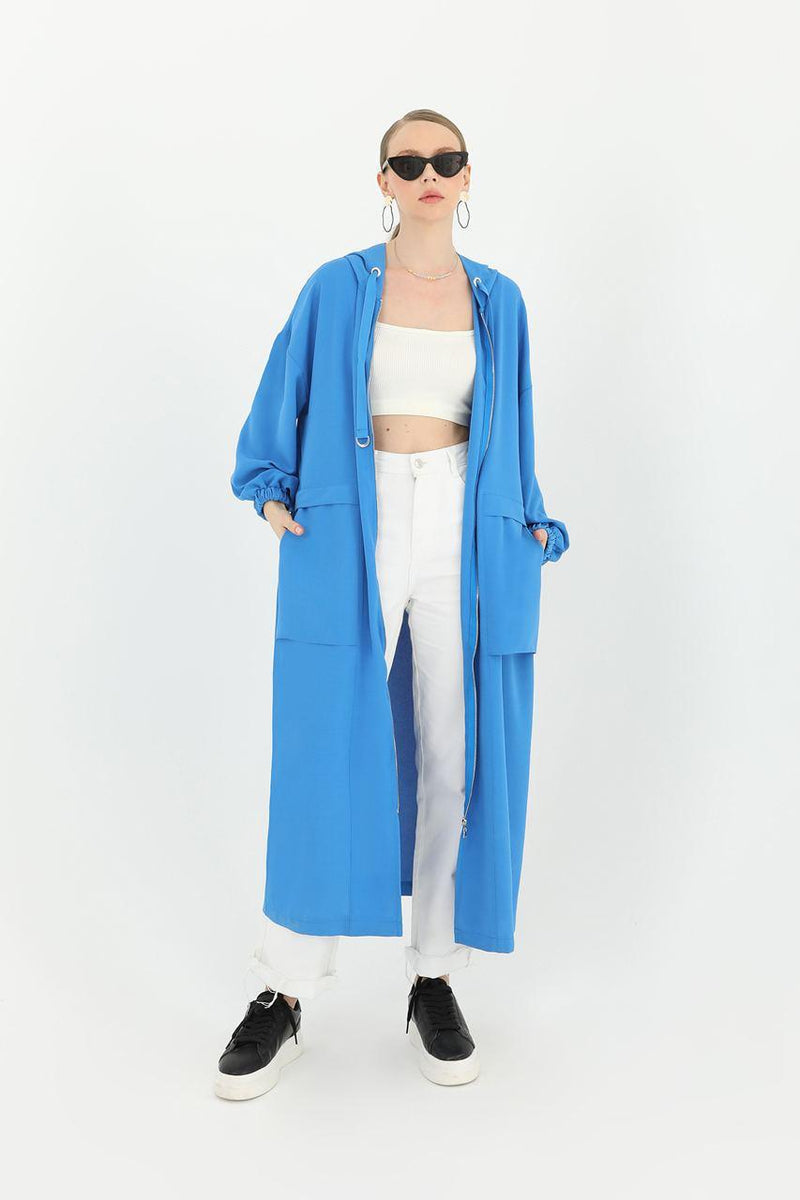 PN Hoodie Zipup Cape Blue