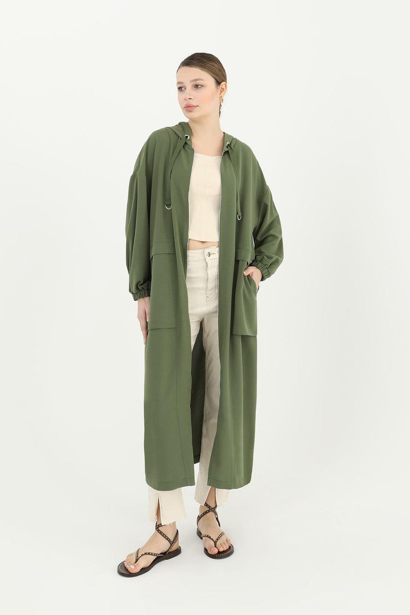PN Hoodie Zipup Cape Khaki