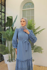 A&M Lace Detailed Dress Blue