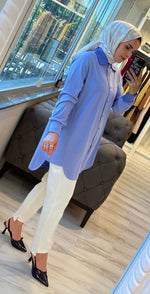 Invee 6926 Rayon Tunic Blue