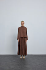 HLY Mersa Skirt Set Brown