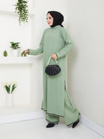 EFS Esen Knitted Set Almond Green