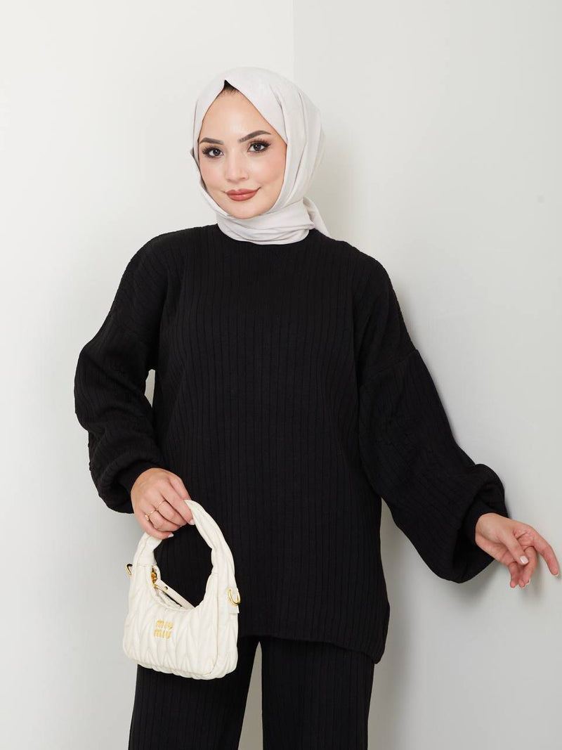 EFS Eren Knitted Set Black