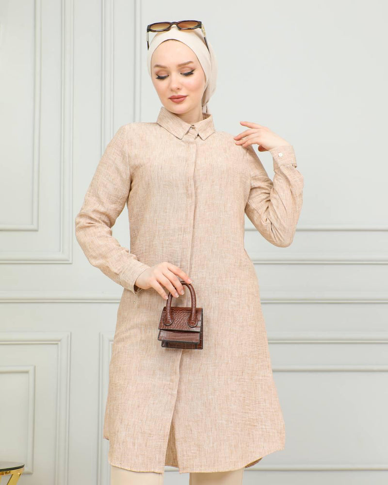 PL 301A Viscose Tunic Beige