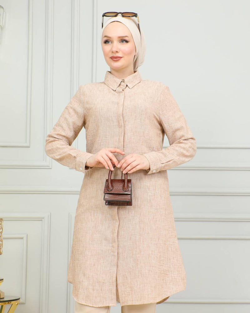 PL 301A Viscose Tunic Beige