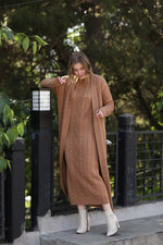 ESR Adatepe Knitted Dress Set Camel