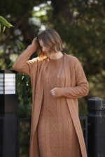 ESR Adatepe Knitted Dress Set Camel