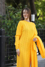 ESR Adatepe Knitted Dress Set Yellow