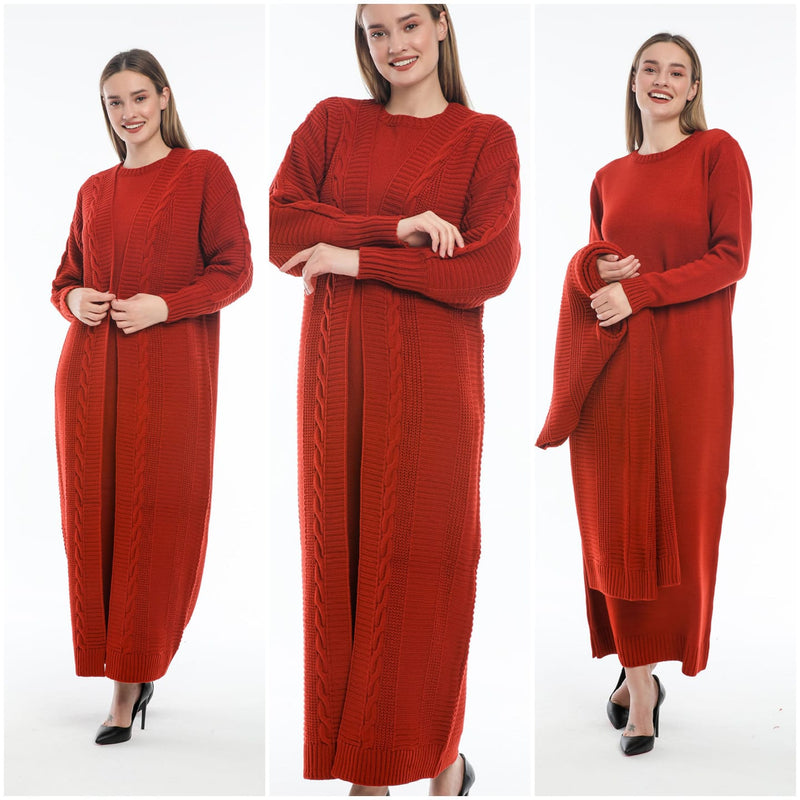 ESR Burgaz Knitted Dress Set Tile