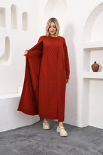 ESR Zirve Knitted Dress Set Tile