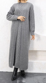 ESR Zirve Knitted Dress Set Gray