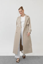 SL Printed Trenchcoat Stone