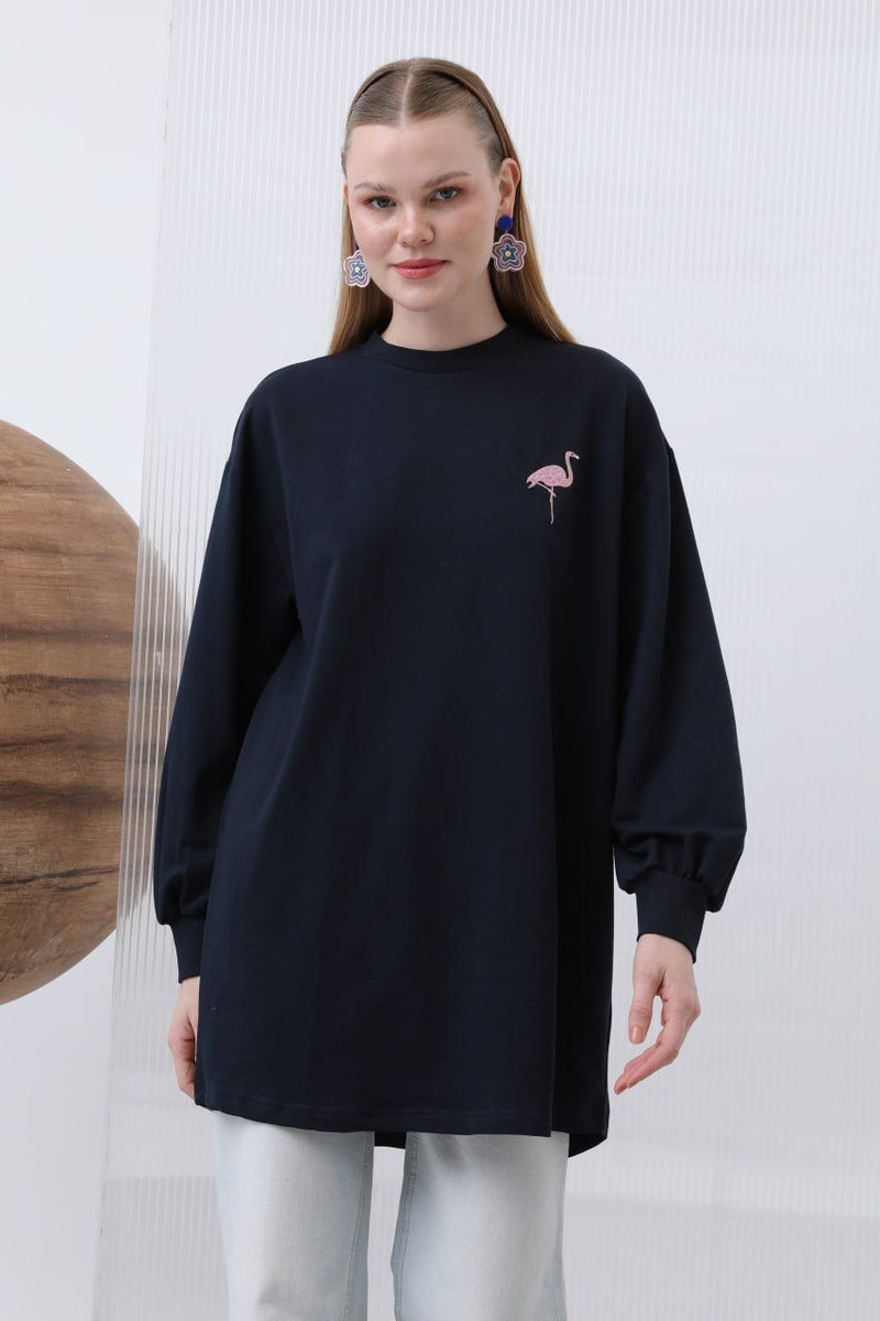 PN Swan Sweatshirt Navy Blue