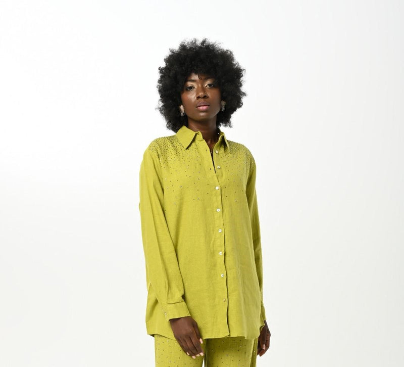 O&N Dafne Shirt Oil Green