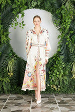MSN Emma Floral Dress White