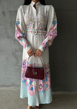 MSN Ava Floral Dress White