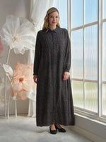 DL Dotted Printed Viscone Dress Black