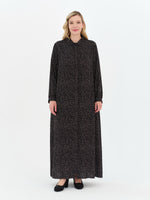 DL Dotted Printed Viscone Dress Black