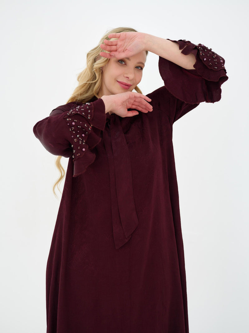 DL Viscone Stone Dtld Dress Ivy
