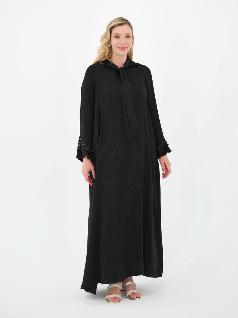 DL Viscone Stone Dtld Dress Black