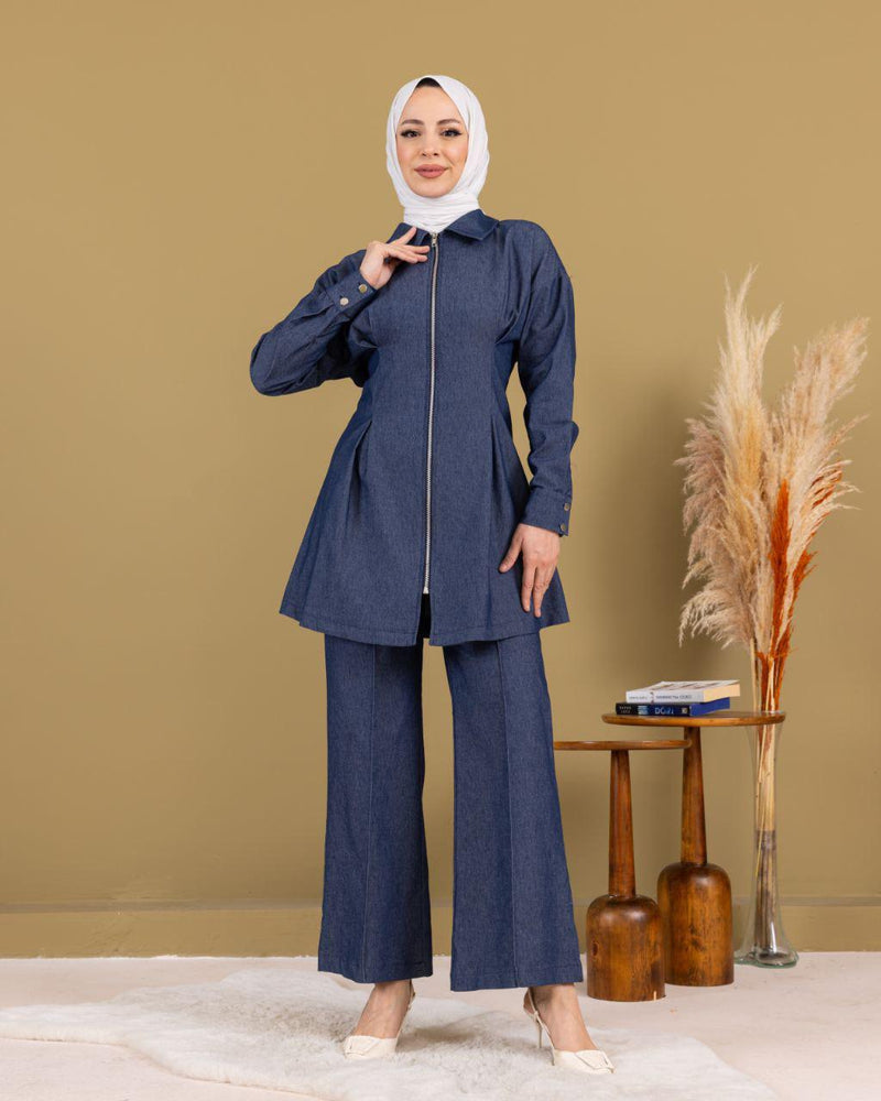 PYT Sevi Denim Set Blue
