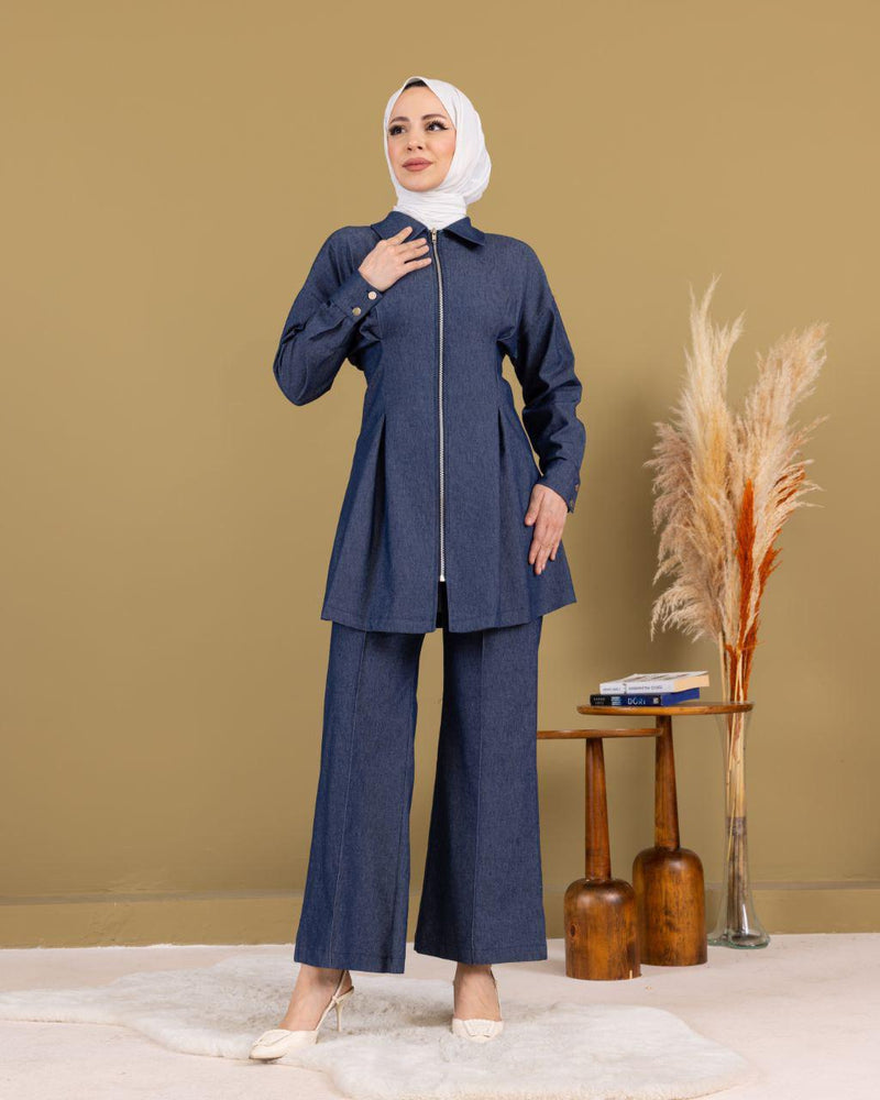 PYT Sevi Denim Set Blue