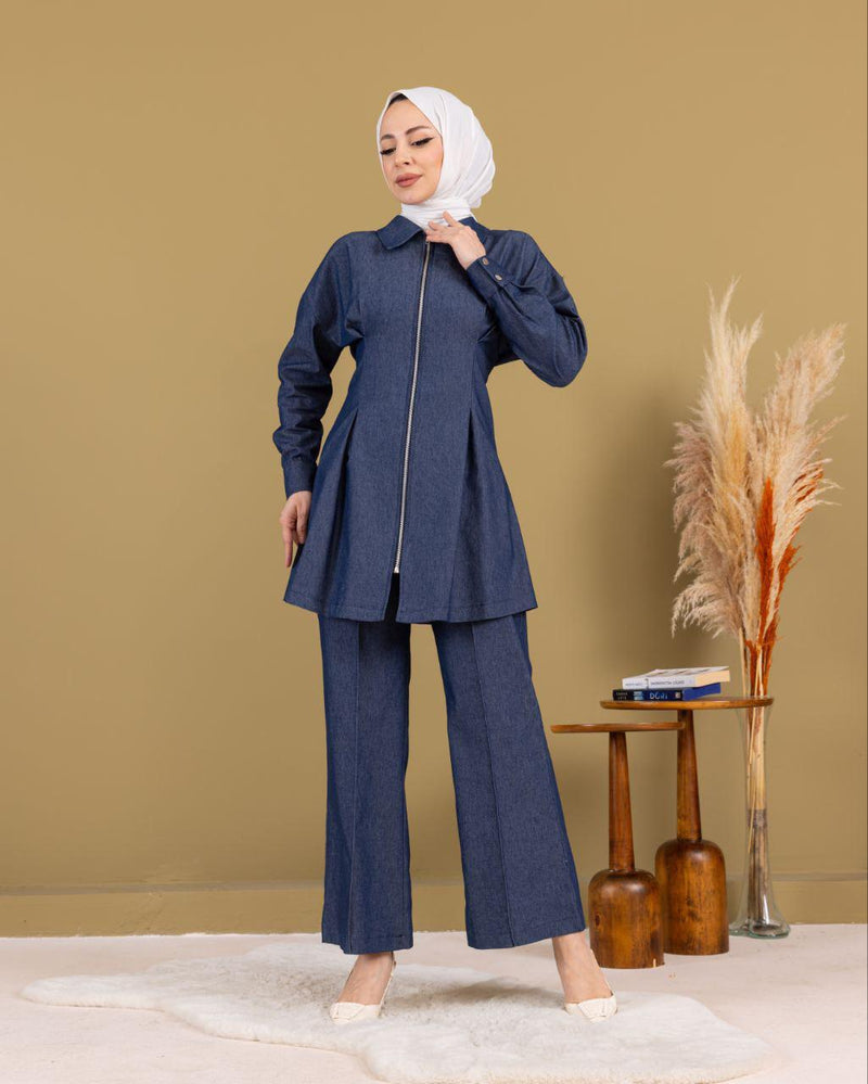 PYT Sevi Denim Set Blue