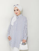 PL Stripped Tunic White