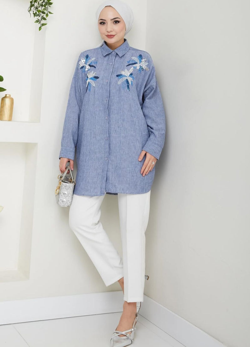 PL Aslıhan Shirt Blue