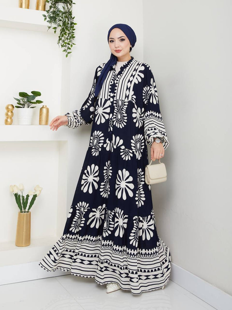 PL Valley Dress Navy Blue