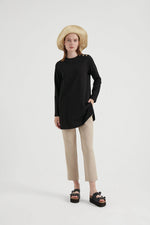 B&A Shoulder Button Sweatshirt Black