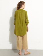 KA Rope Dtld Cotton Tunic Khaki