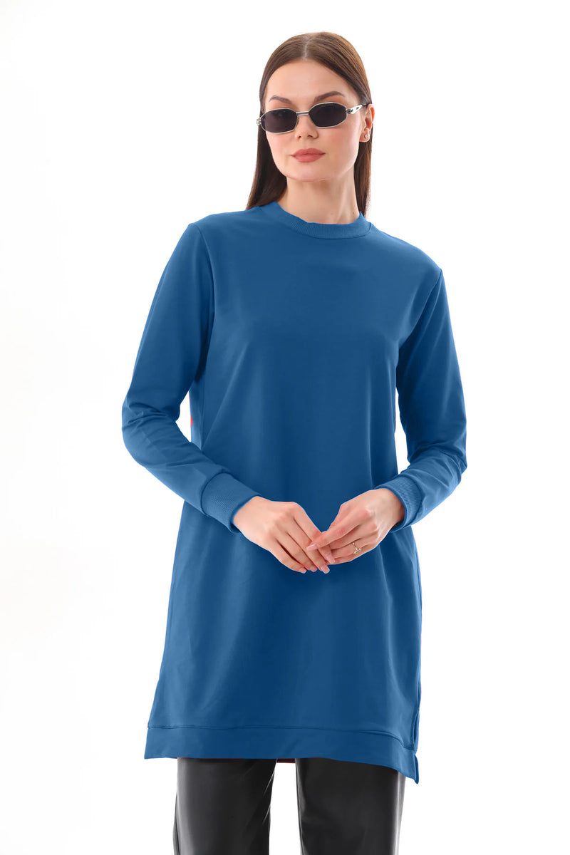 JMN Basic Cotton Tunic Indigo