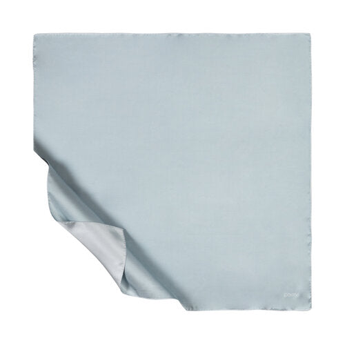 Ipekevi 01116 Light Blue Plain Silk Twill Scarf