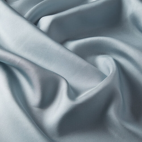 Ipekevi 01116 Light Blue Plain Silk Twill Scarf