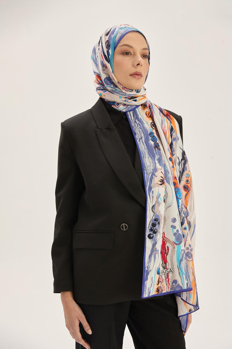 MAISA Alaz Floss Viscose Shawl Lilac