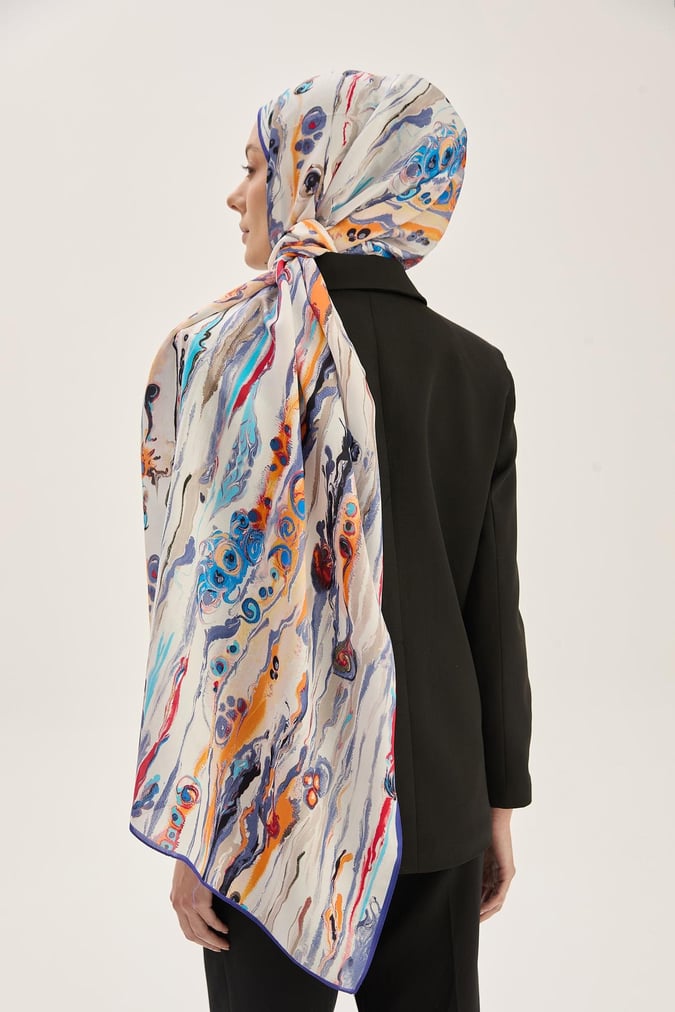 MAISA Alaz Floss Viscose Shawl Lilac
