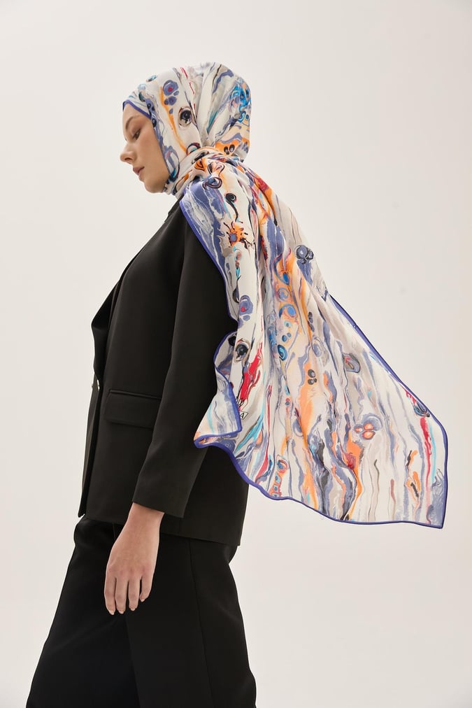 MAISA Alaz Floss Viscose Shawl Lilac