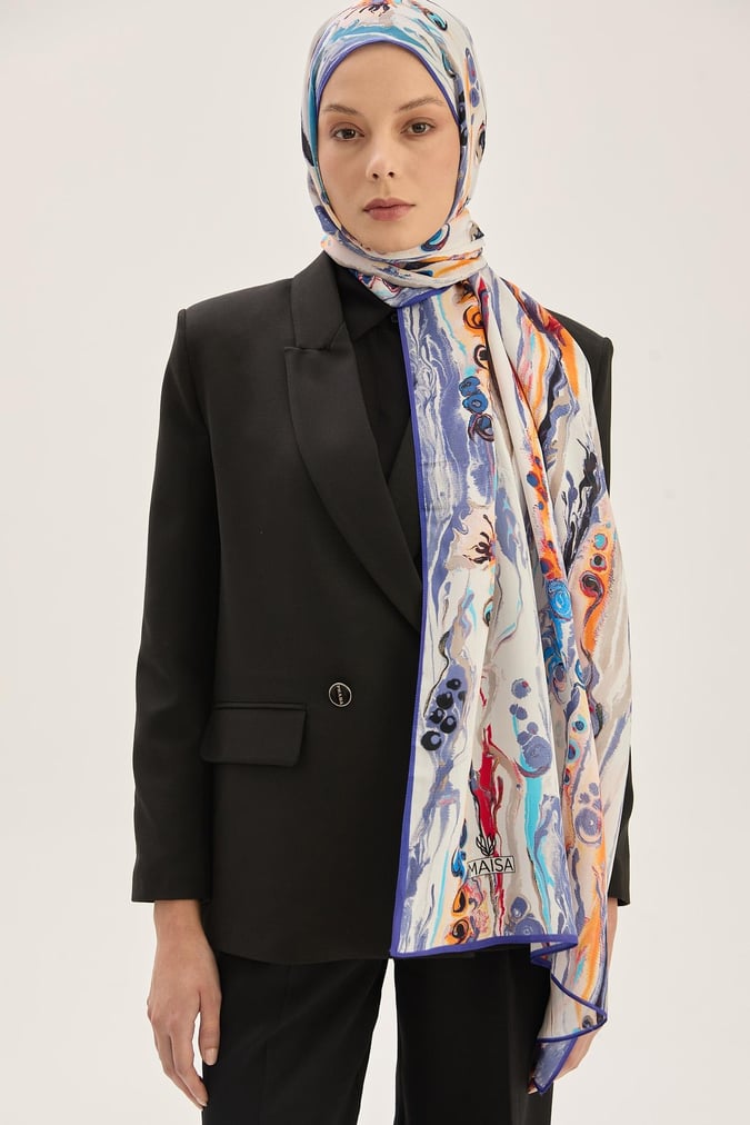 MAISA Alaz Floss Viscose Shawl Lilac