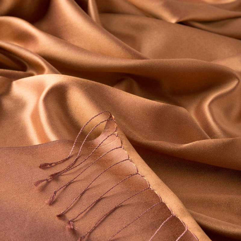 Ipekevi 927 Amber Reversible Silk Shawl
