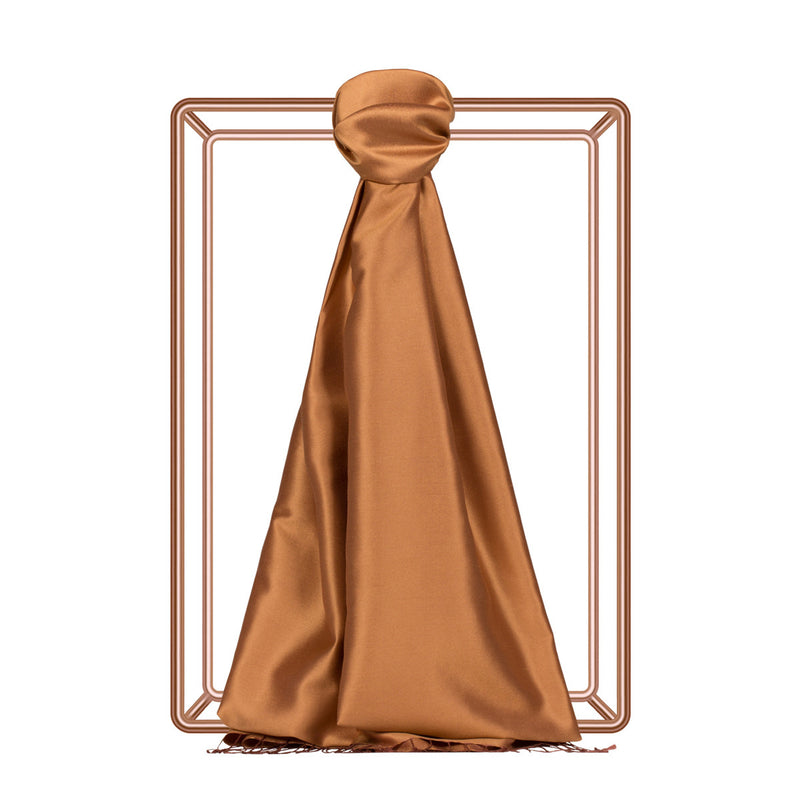 Ipekevi 927 Amber Reversible Silk Shawl